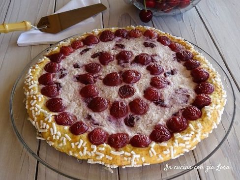 Torta crostata ricotta e ciliege