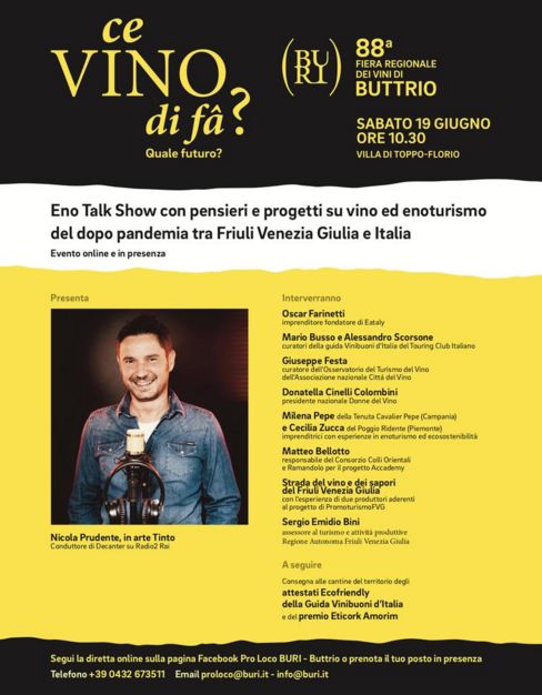 Buttrio- Eno talk show: con Tinto di Decanter Radio Rai