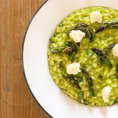 Risotto con gli asparagi verdi