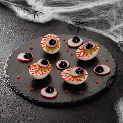 Le uova fuori dalle orbite, ricetta per Halloween