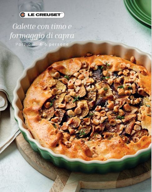 Galette con formaggio di capra e timo