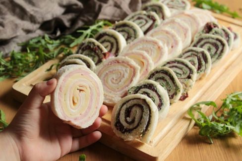 Ricetta girelle salate, un antipasto veloce e senza cottura