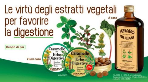 Le caramelle alle erbe digestive Giuliani